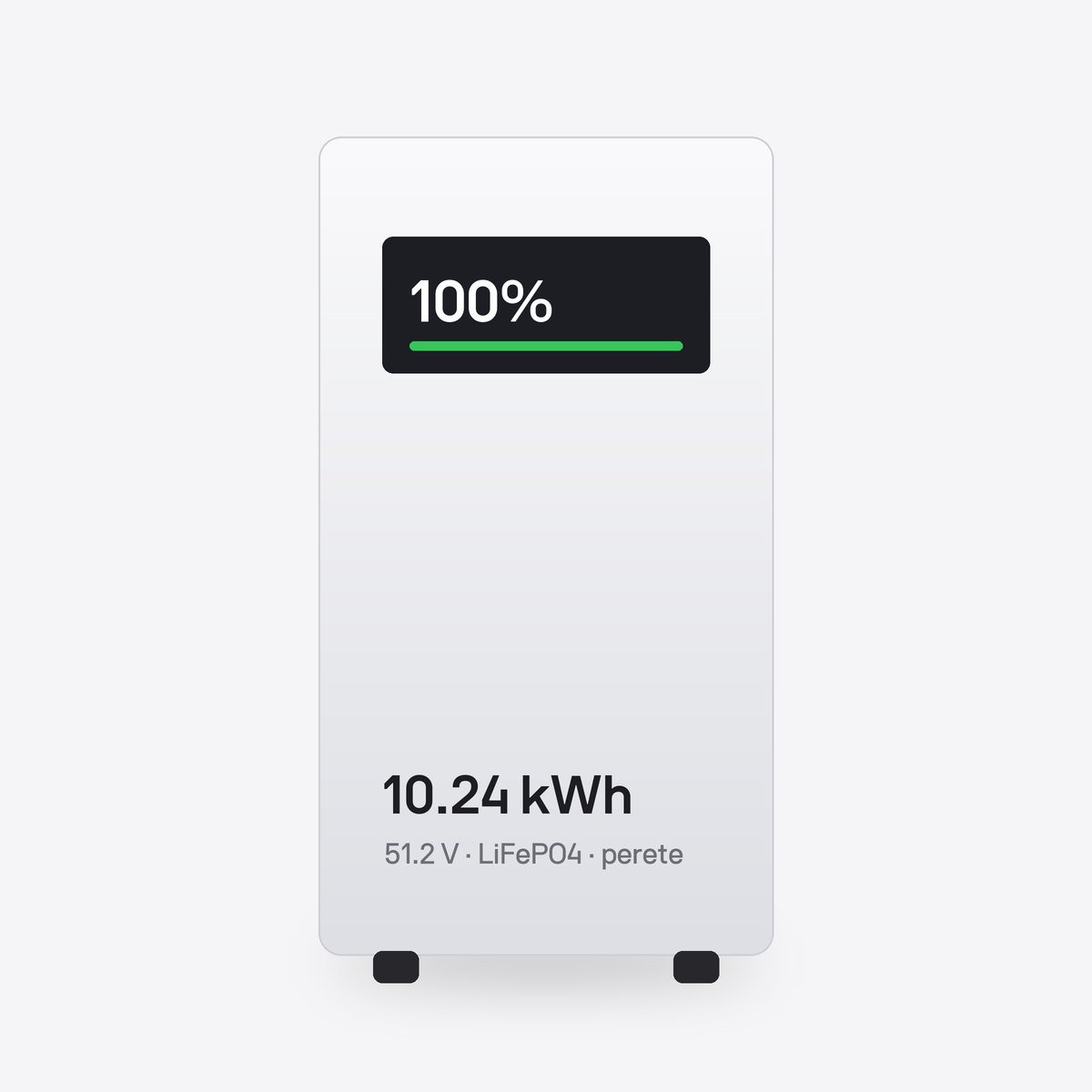 Baterie LiFePO4 51,2 V 200 Ah de perete (10,24 kWh)