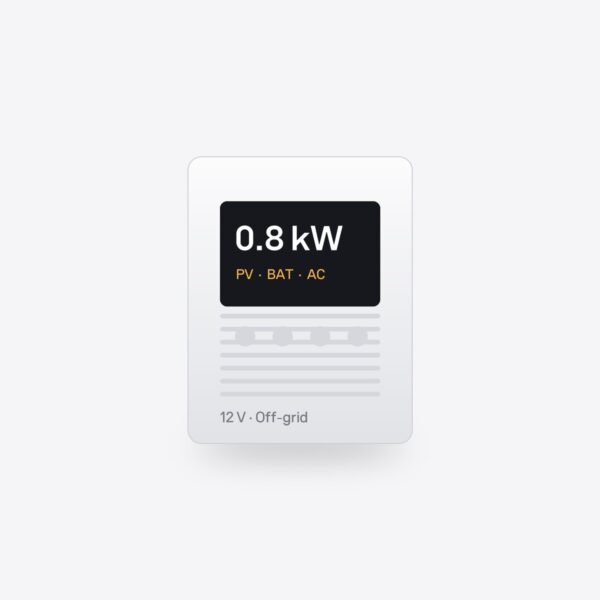 Invertor off-grid 0,8 kW 12 V cu MPPT 30 A