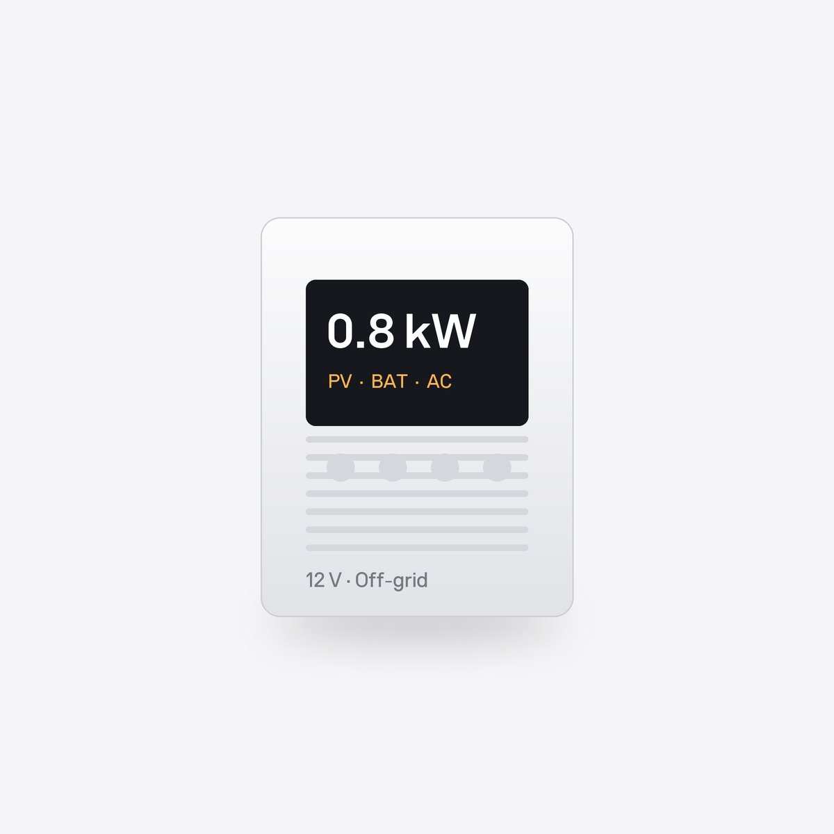 Invertor off-grid 0,8 kW 12 V cu MPPT 30 A