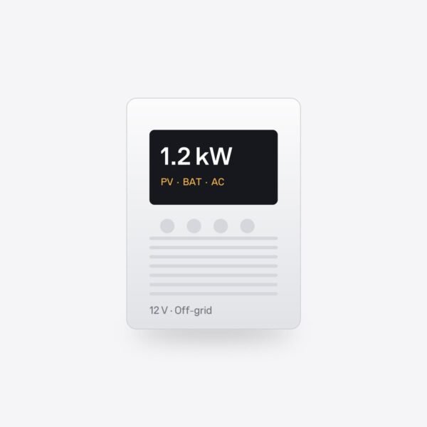 Invertor off-grid 1,2 kW 12 V cu MPPT 40 A