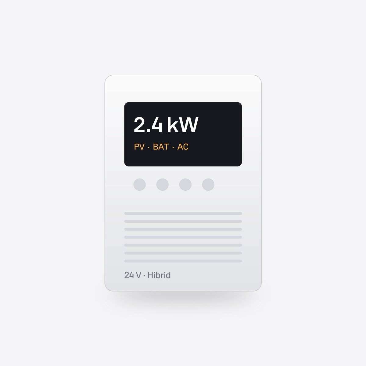 Invertor hibrid off-grid 2,4 kW 24 V