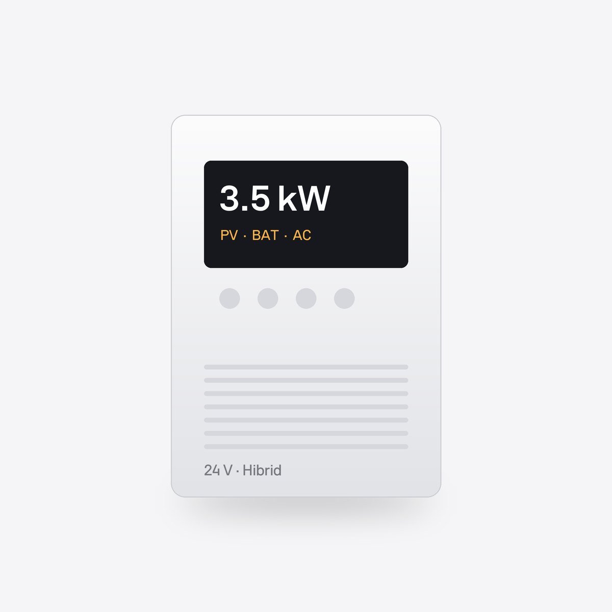 Invertor hibrid off-grid 3,5 kW 24 V