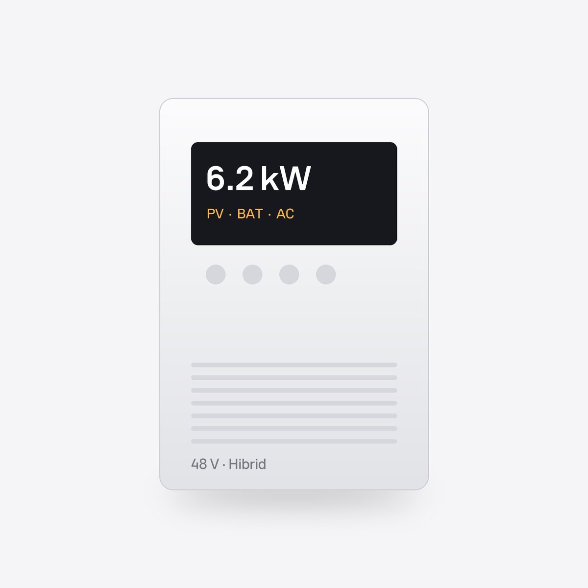 Invertor hibrid off-grid 6,2 kW 48 V