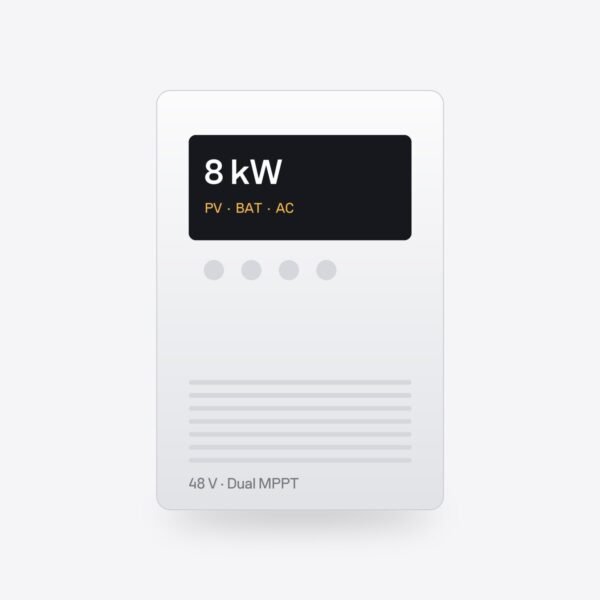 Invertor hibrid off-grid 8 kW 48 V dual MPPT